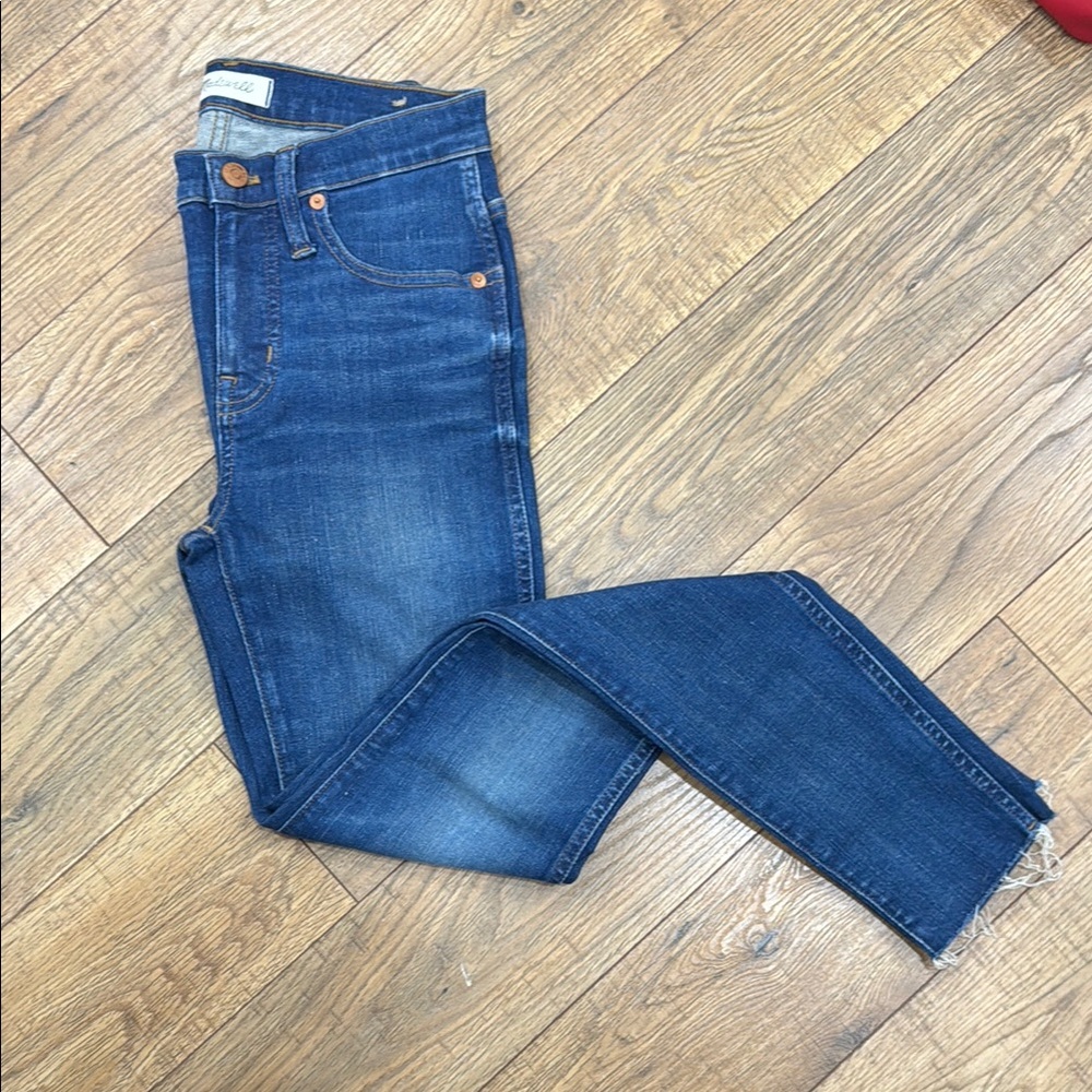 Madewell 9” Hight Rise Skinny Classic Blue Denim Jeans